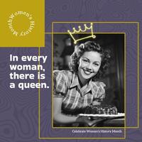 Women's History Month Short Quotes Linkedin Post template