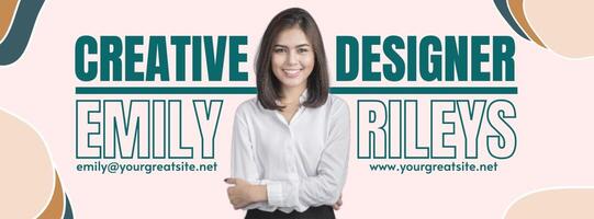 Creative Profile Facebook Cover template