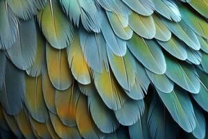 AI generated Close-up of a bird's wings, a testament to nature's artistry. Generative AI photo