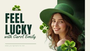 saint patrick day for youtube thumbnail template