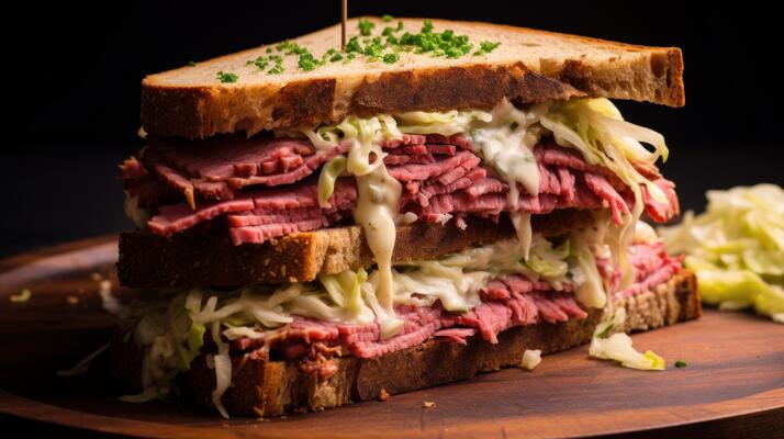 Corned Beef Sandwich Stock Photos, Images and Backgrounds for Free Download