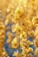 ai generado racimo de flores en rama foto