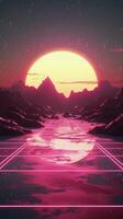 AI generated Sunset Over Water photo