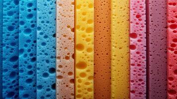 AI generated Rainbow Colored Wallpaper Close-Up photo