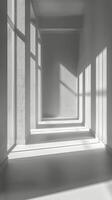 AI generated Sunlight Streaming Into Empty Room photo