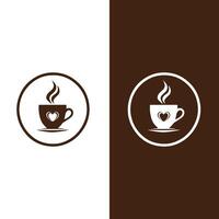 café logo idea vector