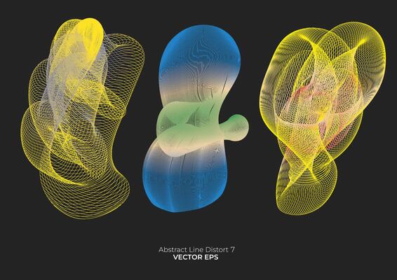 Abstract Line pack 7 Gradients distord