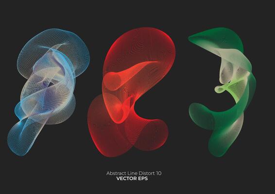 Abstract Line pack 10 Gradients distord