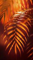 AI generated Close Up of Palm Tree Leaves photo