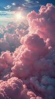 AI generated Cloudy Sky at Sunset photo