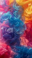AI generated Vibrant Multicolored Background photo