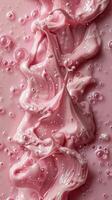 AI generated Pink Background With Water Splashing photo