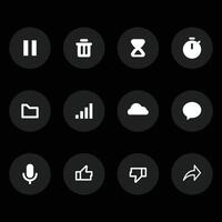 Vector icons pack ui vector