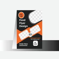 Flyer design template vector
