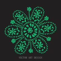 pattern with flowers vector