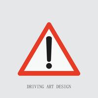 warning triangle sign vector