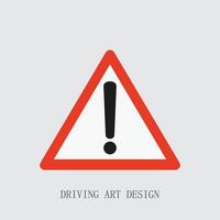 warning triangle sign vector