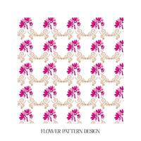 pattern with flowers vector