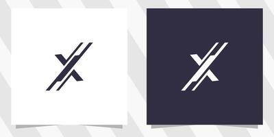 letter x logo design vector