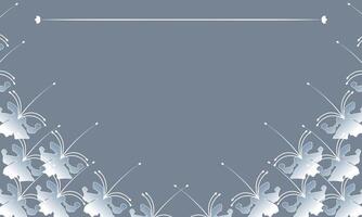 Floral decorative greeting card template or invitation design background. vector