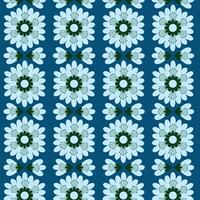 Elegant seamless geomatric floral pattern vector design. Colorful floral pattern suitable for background, texture, fabric, wrapping, textile, clothing, print or others.