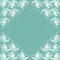 Floral decorative greeting card template or invitation design background. Picture frame. vector