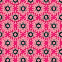 Elegant seamless geomatric floral pattern vector design. Colorful floral pattern suitable for background, texture, fabric, wrapping, textile, clothing, print or others.