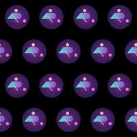 Gradient Shape Bright Abstract Seamless Textile Fabric Wallpaper Wrapping Paper Swatch Print Background vector