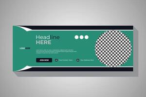 Social media cover template Good design is a creative approach to marketing vector