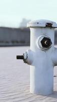 old hydrant on a seaside promenade video