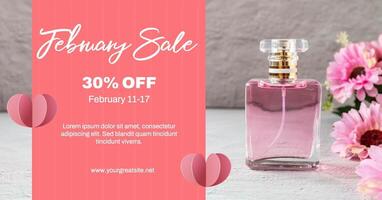 February Sale for Valentine's Day Event Facebook Ads template