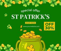 St Patricks Sale facebook ads template