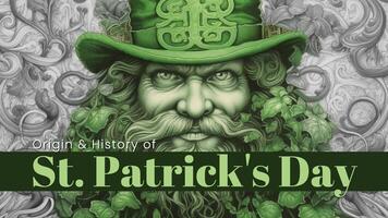 Origin and History of St. Patrick's Day for Youtube Thumbnail template