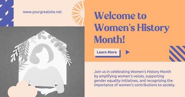 Women's History Month Campaign template