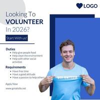 Volunteer Recruitment LinkedIn Post template