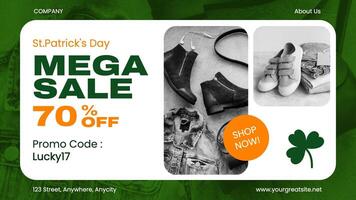 Patricks Mega Sale Twitter Post template
