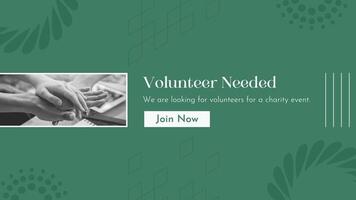 Volunteer Youtube Banner template