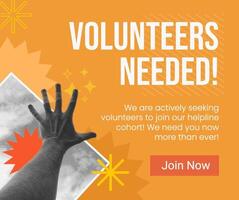 Volunteer Facebook Post template