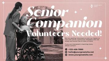 Senior Companion Volunteers Needed Template for Twitter Post