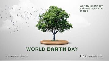 earth day for social media  post template