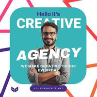 creative post for social media design template