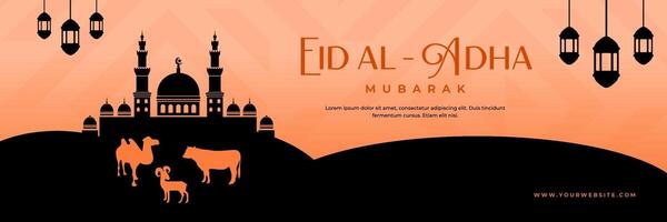 Mubarak Eid al Adha Twitter Header template