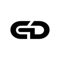 Letter c g d modern unique shape monogram creative stylish logo vector