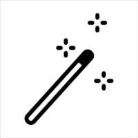 magic wand in flat design style vector