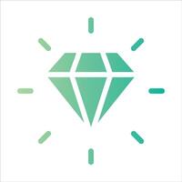 diamond in flat design style vector