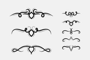 a set of different tribal designs vector