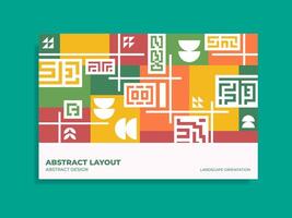 Abstract background layout vector