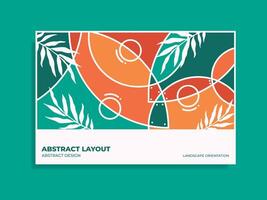 Abstract background layout vector