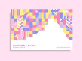 Abstract background layout vector