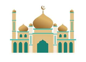 Simple Mosque Illustration vector design in isolated in white background